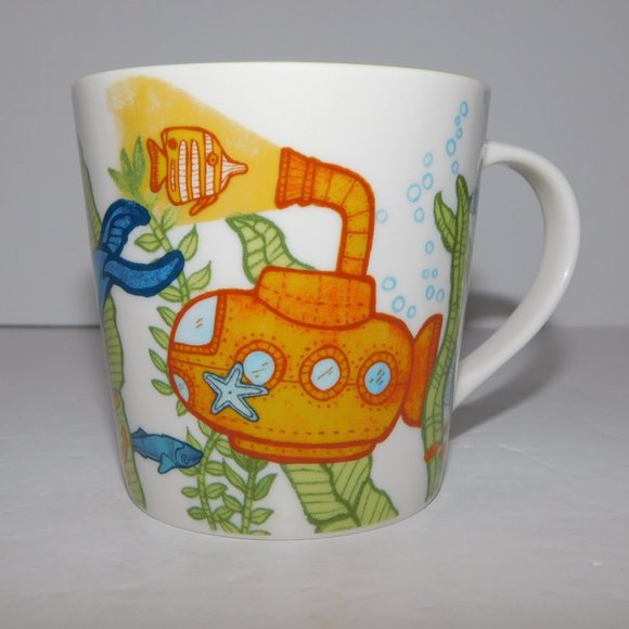 Set 2 Starbucks 2010 Under the Sea Whale Turtle Submarine Coffee Tea Mugs - Picture 6 of 10